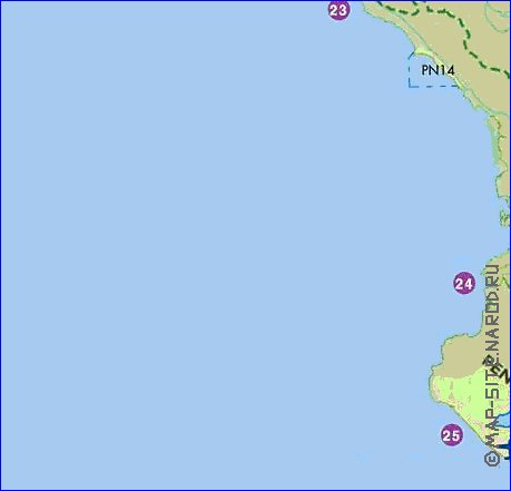 Administratives carte de Costa Rica en espagnol