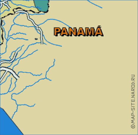 mapa de Costa Rica em frances