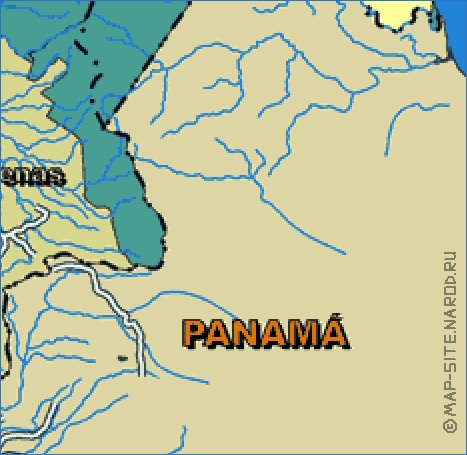 mapa de Costa Rica em frances