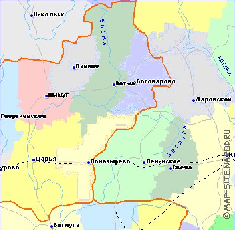 Карта павино костромская область с улицами