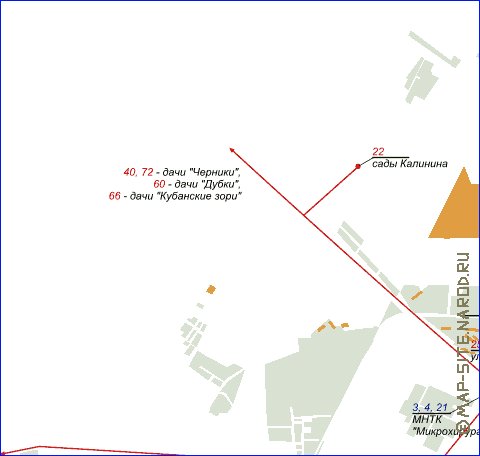 Transporte mapa de Krasnodar