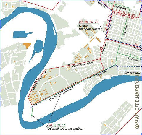 Transport carte de Krasnodar