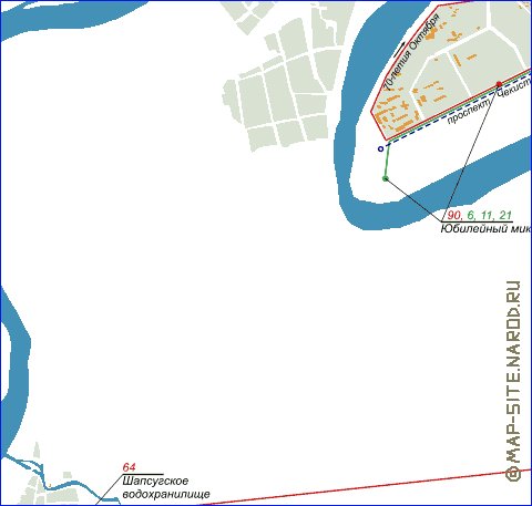 Transporte mapa de Krasnodar