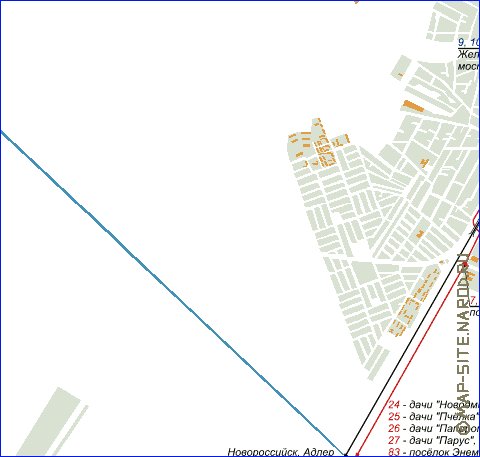 Transporte mapa de Krasnodar