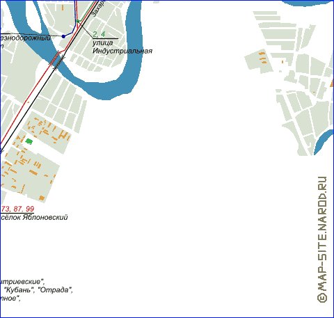 Transporte mapa de Krasnodar