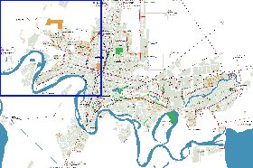 Transporte mapa de Krasnodar