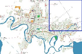 Transporte mapa de Krasnodar