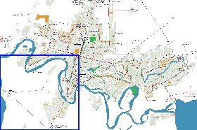 Transporte mapa de Krasnodar