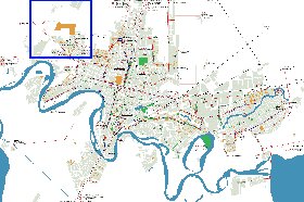 Transporte mapa de Krasnodar