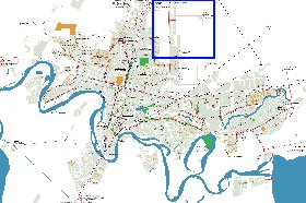 Transporte mapa de Krasnodar