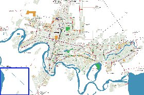 Transporte mapa de Krasnodar