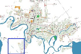 Transporte mapa de Krasnodar