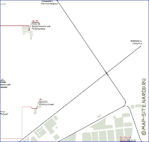 Transporte mapa de Krasnodar