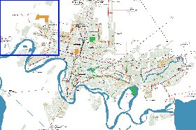 Transporte mapa de Krasnodar