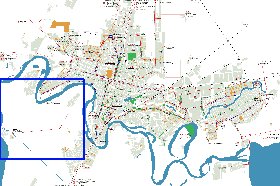 Transporte mapa de Krasnodar