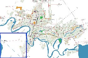 Transporte mapa de Krasnodar