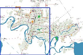 Transporte mapa de Krasnodar