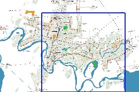 Transporte mapa de Krasnodar