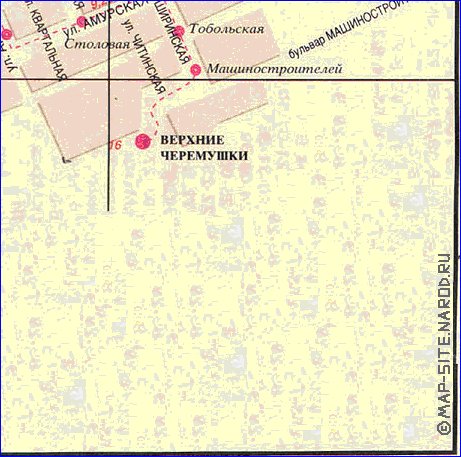 Transport carte de Krasnoiarsk