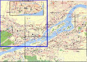 Transporte mapa de Krasnoyarsk