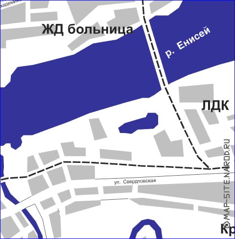 carte de Krasnoiarsk