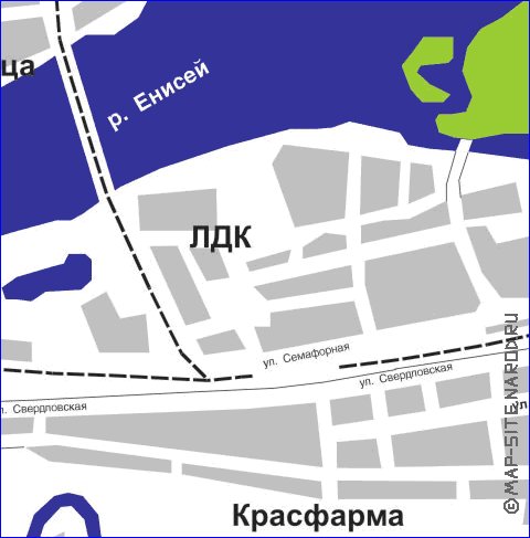 carte de Krasnoiarsk