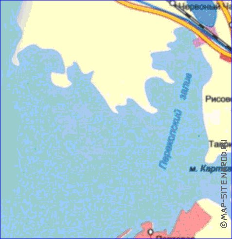 Administrativa mapa de Crimeia