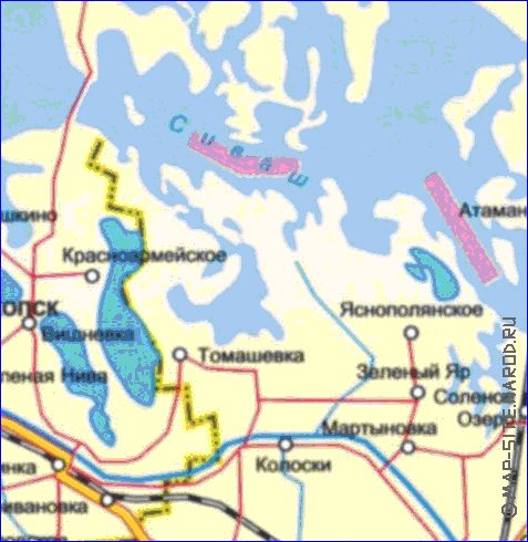 Administrativa mapa de Crimeia