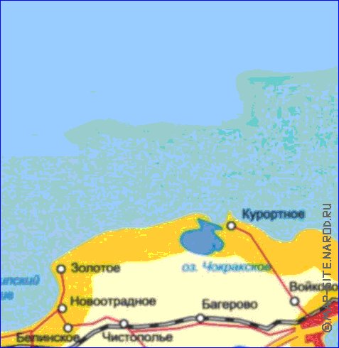 Administrativa mapa de Crimeia