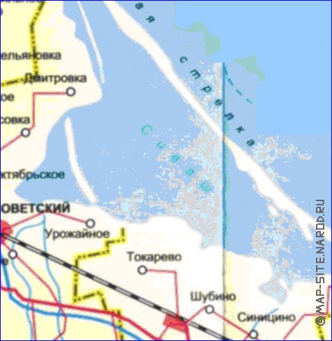 Administrativa mapa de Crimeia