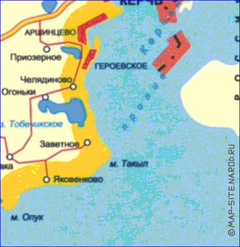 Administrativa mapa de Crimeia