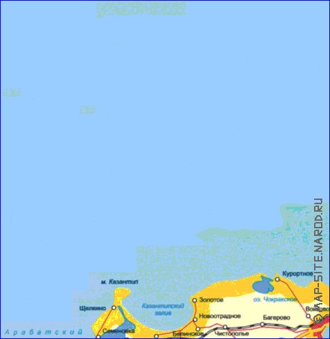 Administrativa mapa de Crimeia