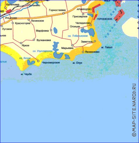 Administrativa mapa de Crimeia