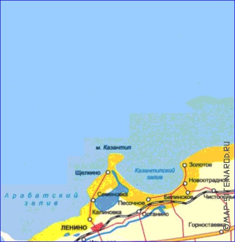 Administrativa mapa de Crimeia