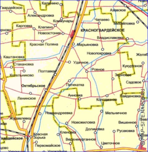 Administrativa mapa de Crimeia