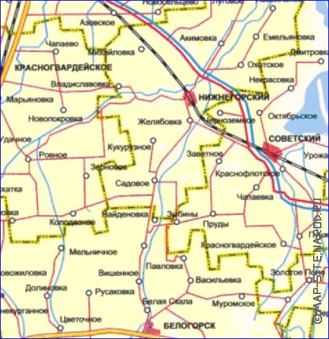 Administrativa mapa de Crimeia