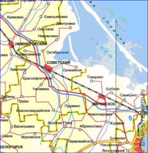 Administrativa mapa de Crimeia