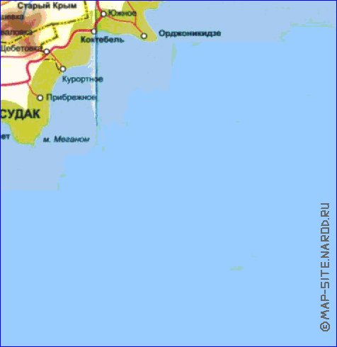 Administrativa mapa de Crimeia