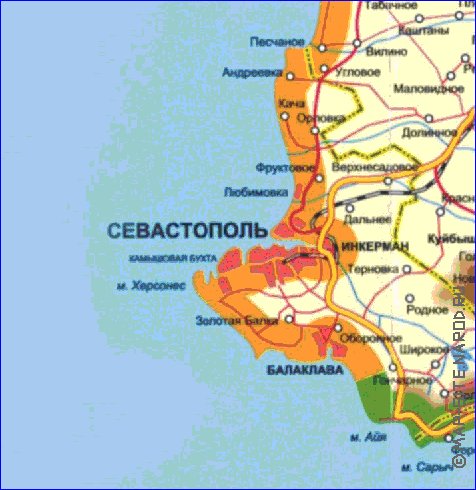 Administratives carte de Crimee