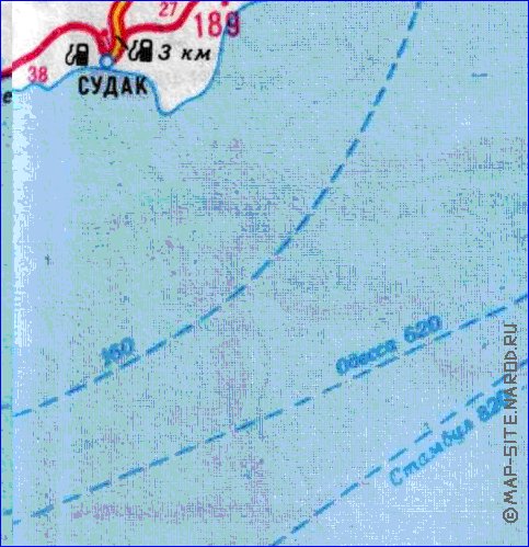 mapa de de estradas Crimeia