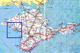 carte de des routes Crimee