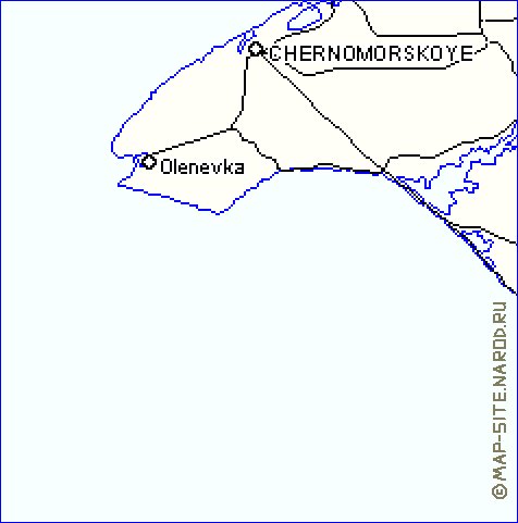 carte de Crimee en anglais