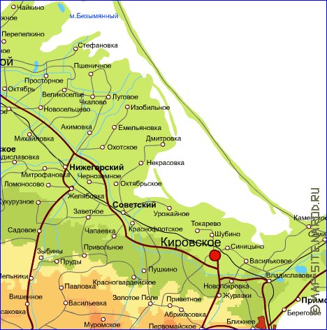 Fisica mapa de Crimeia