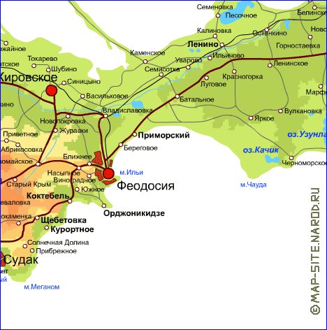 Fisica mapa de Crimeia