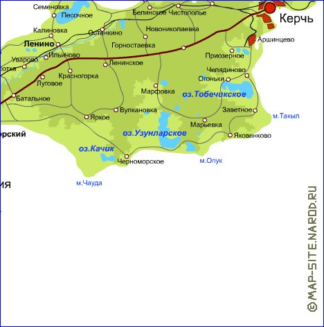 Fisica mapa de Crimeia