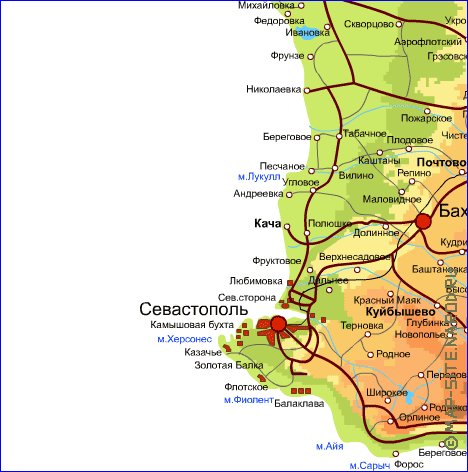 Fisica mapa de Crimeia