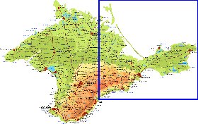 Fisica mapa de Crimeia