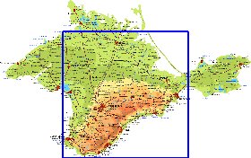 Fisica mapa de Crimeia