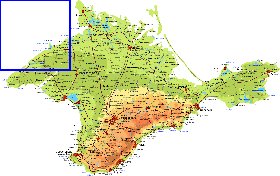 Fisica mapa de Crimeia