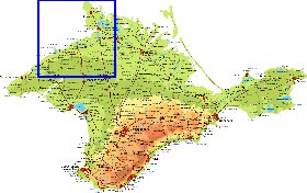 Fisica mapa de Crimeia